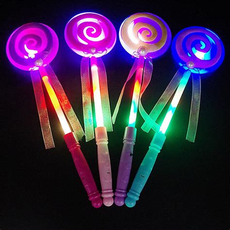 Lollipop Shape Light Flash Toys For Children Luminous Cartoon Light Up