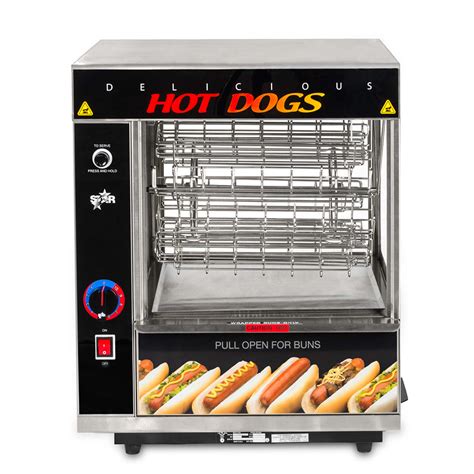 Star 175cba Hot Dog Broiler W 36 Franks And 32 Buns Capacity 120v
