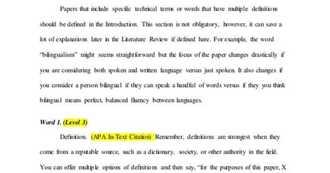 edition literature review sample paper examplspaper