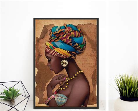 African American Poster Black Woman Art Print Black Girl Etsy