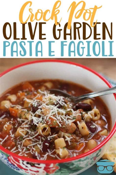 Olive Garden Pasta E Fagioli Soup The Country Cook