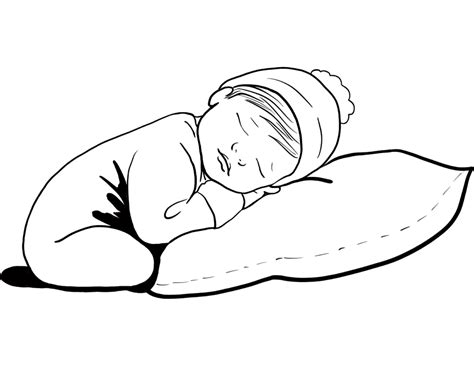 Child Sleep Clip Art Sleeping Baby Png Download 13611