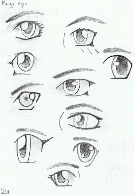 Manga Eyes By Queenjellybeany On Deviantart