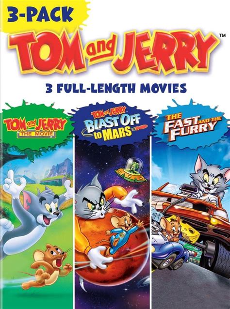 tom and jerry 3 pack tom and jerry the movie blast off to mars the fast and the furry 3