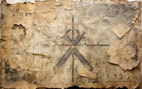 Premium AI Image | Unveiling a Weathered Treasure Map