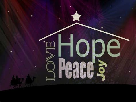 Love Hope Peace Joy Christmas Stage Design Christmas Joy All Things