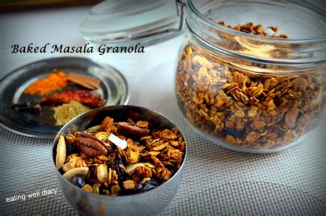 Managing diabetes doesn't mean you need to sacrifice enjoying foods you crave. Easy Savory or Masala Granola For Diabetes Friendly Thursdays - EATING WELL DIARY