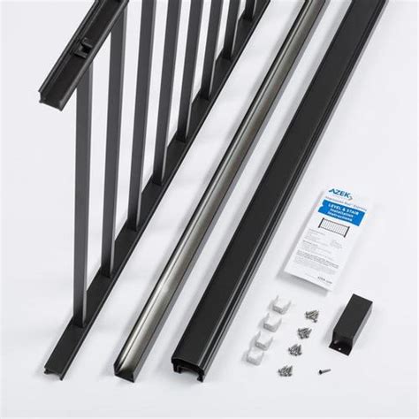 Periodically removing pollen and other debris from. TimberTech (Assembled: 8-ft x 3-ft) Imression Rail Express Black Aluminum Deck Rail Kit with ...