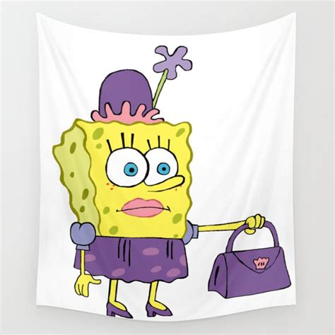 Spongebob In Drag Meme Wall Tapestry By Stertube Society6