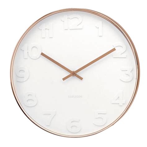 Are You Interested In Our White Wall Clock With Our Copper Wall Clock