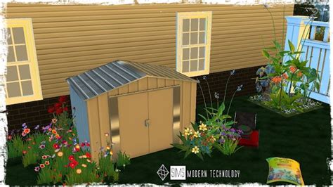 Sg5150 Arrow Metal Shed Retexture At Sims Modern Technology • Sims 4