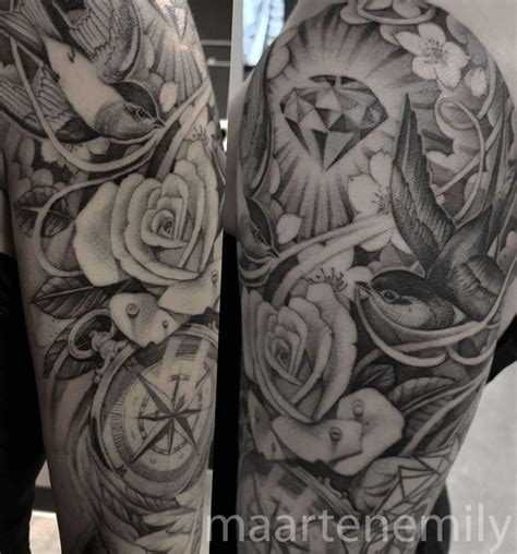 Single Needle Black And Gray Inkredible Ink Tattoo