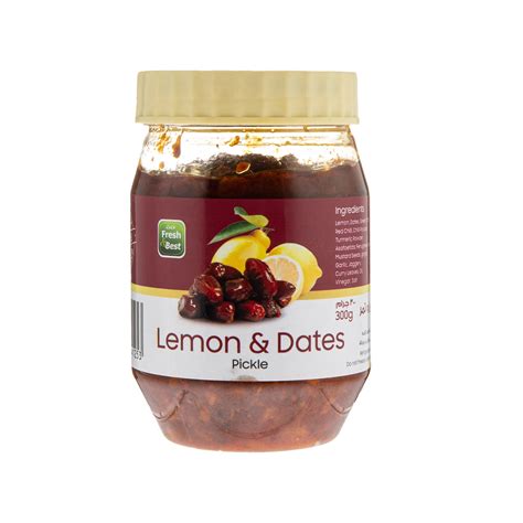 Lulu Fresh Lemon And Dates Pickle 300g Online At Best Price Pickles And Jams Lulu Uae Price In