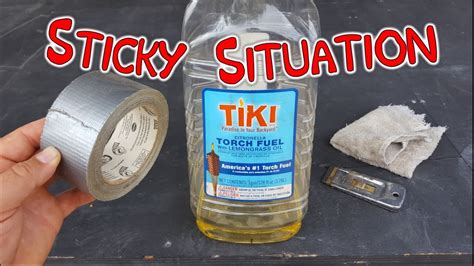Remove Sticky Tape Residue Glue Clean Sticker Adhesive Super Easy