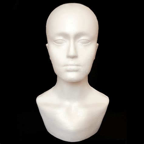male polystyrene foam mannequin stand model display head hat cap wig in 2022 mannequin heads