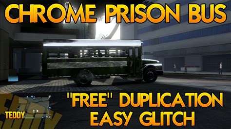 Gta 5 How To Get The Chrome Prison Bus Online Youtube