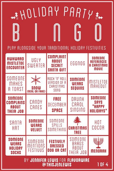 This office party game's for you. Exclusive: Holiday Party Bingo | Office christmas party ...