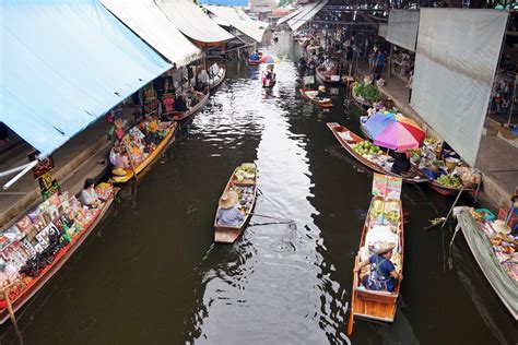 Damnoen Saduak Floating Market Bangkokschwimmender Markt