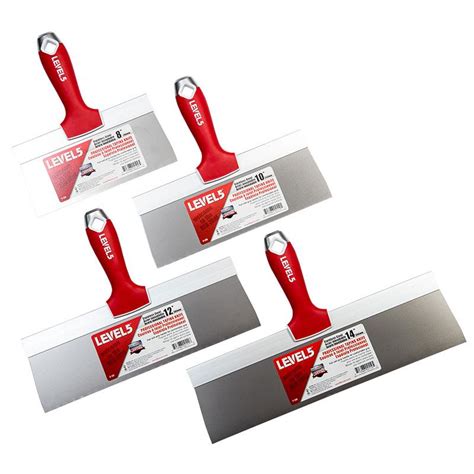 What is a level 4 finish in drywall? Soft-Grip Professional Stainless Steel Taping Knives ...