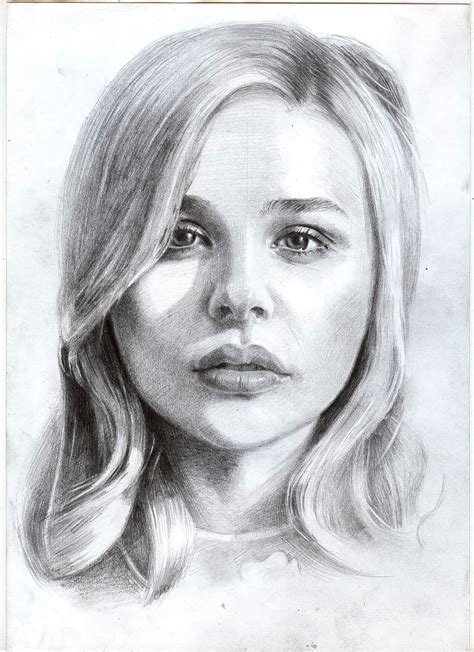 Realistic Work Pencil Drawing Portrait Sketch