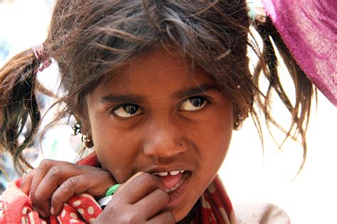 Indian Poor Children Begging