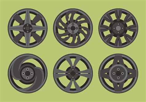Alloy Wheels Vector Pack 153521 Vector Art At Vecteezy