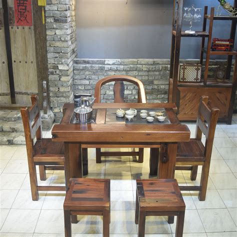 The Old Ship Wood Furniture Solid Wood Antique Kung Fu Tea Table Wood