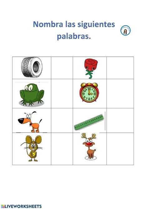 Material interactivo para trabajar las silabas para preescolar y primaria orientacion andujar. Rotacismo - Ficha interactiva | Ejercicios para preescolar, Fichas, Actividades interactivas