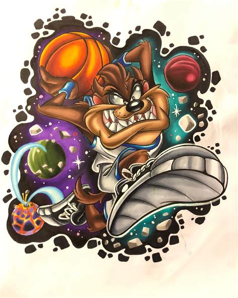 How To Draw Space Jam Characters At How To Draw