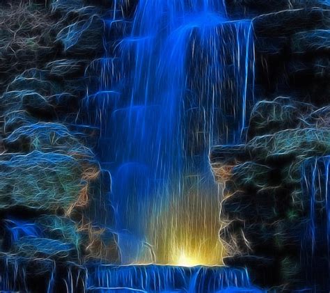 Waterfall 3d Crafts In 2019 Beautiful  Waterfall Beautiful