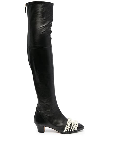 Chanel Knee Boots Modesens