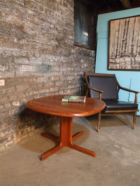 Vintage hollywood regency square glass top cocktail table w/aluminum base & bras. Mid Century Chicago: Dyrlund Danish Modern Coffee Table