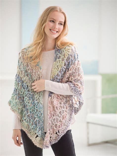 Triangle Shawl Crochet Lion Brand Yarn