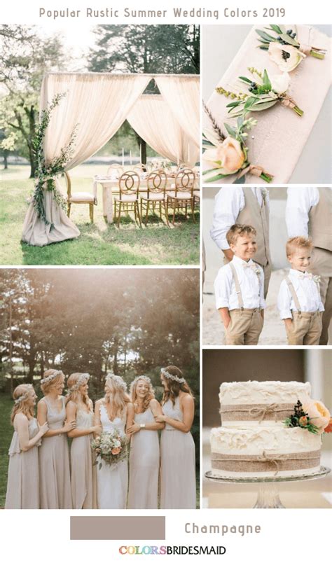 8 Popular Rustic Summer Wedding Color Ideas For 2019 Colorsbridesmaid