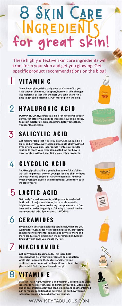 8 Best Skin Care Ingredients That Really Work I Spy Fabulous