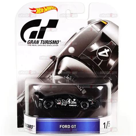 Ford Gt Black Gran Turismo Hot Wheels Retro Entertainment Real