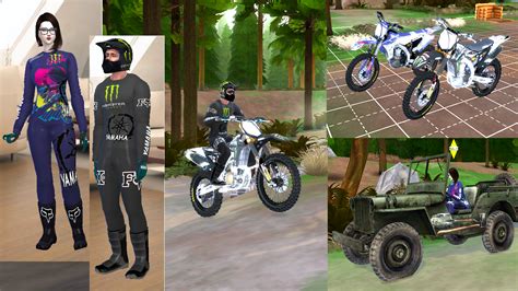 The Sims 4 Cc Waronk Colection The Sims 4 Cc Rideable Motocross Vs