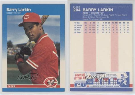 We did not find results for: 1987 Fleer #204 Barry Larkin Cincinnati Reds RC Rookie Baseball Card | eBay