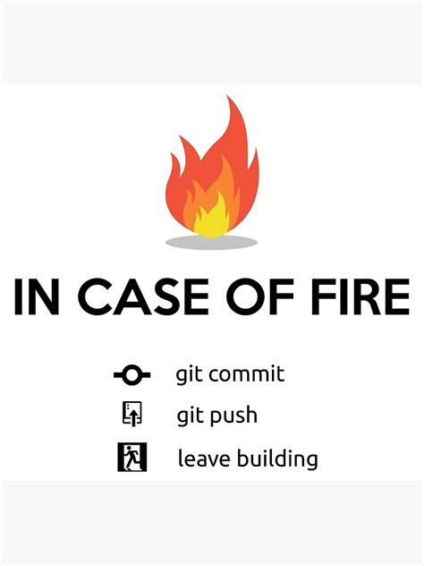 Funny Emergency Fire Exit For Programmers Poster By Snowhouse Redbubble