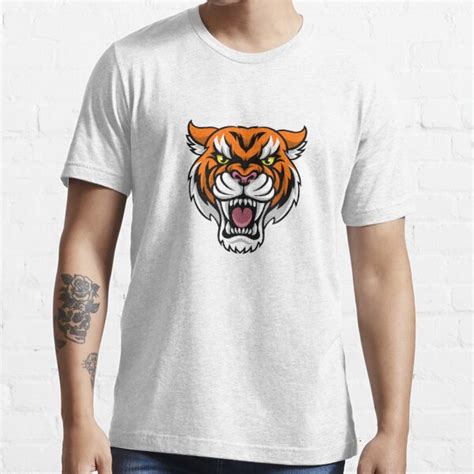 Tiger Face T Shirt For Sale By Melo9shop Redbubble Tiger Face T