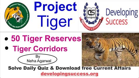 Tiger Reserves In India Project Tiger Conservation Project