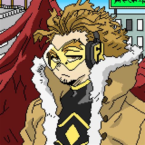 Hawks Keigo Tamaki My Hero Academia Pixel Art