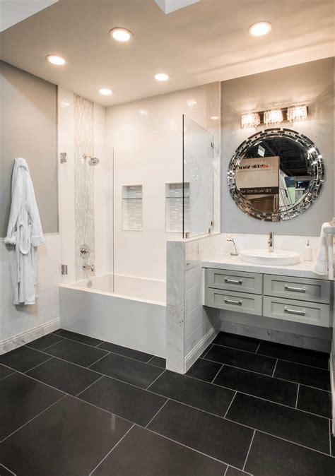 Lowest prices on bathroom floor tiles, shop all bathroom tiles at victorian plumbing. Black bathroom floor tile - Contempo Midnight Tile | Black ...