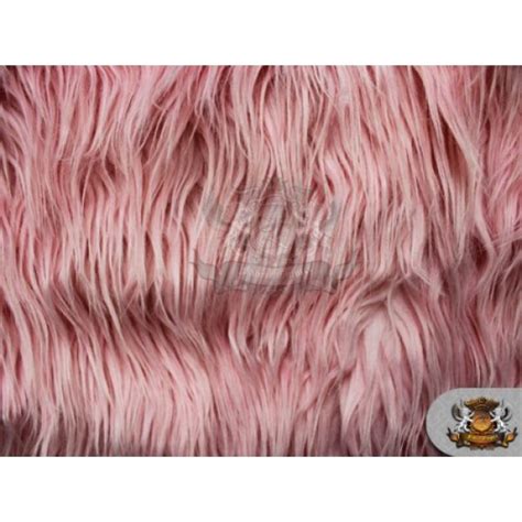 Fauxfake Fur Mongolian Pink Fabric By The Yard Kitchen