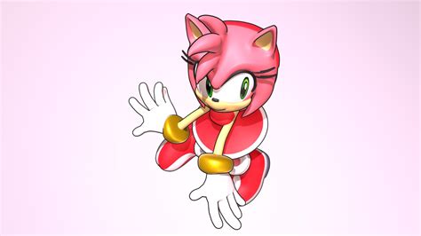 Amy Rose Pose Download Free 3d Model By Placidone F7496fc Sketchfab