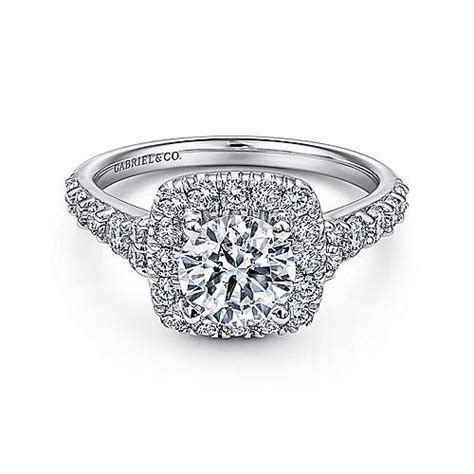 Nerissa Platinum Round Halo Engagement Ring Er5362pt4jj