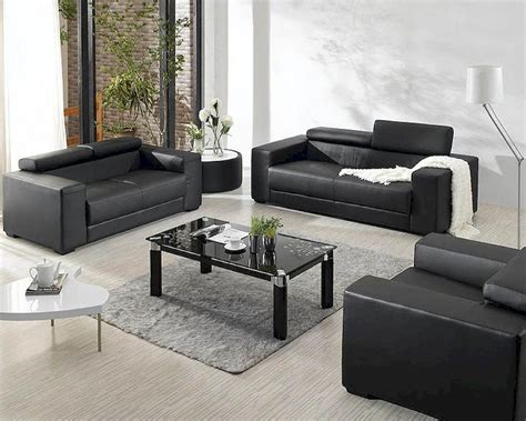 From a single leather loveseat, to a reclining sofa, to a sleeper sofa or leather sectional, there is a wide selection of leather furniture to choose from. Black Bonded Leather Sofa Set 44L2909