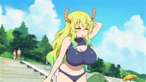 Lucoa S Other Beach Outfit Miss Kobayashi S Dragon Maid Know Your Meme
