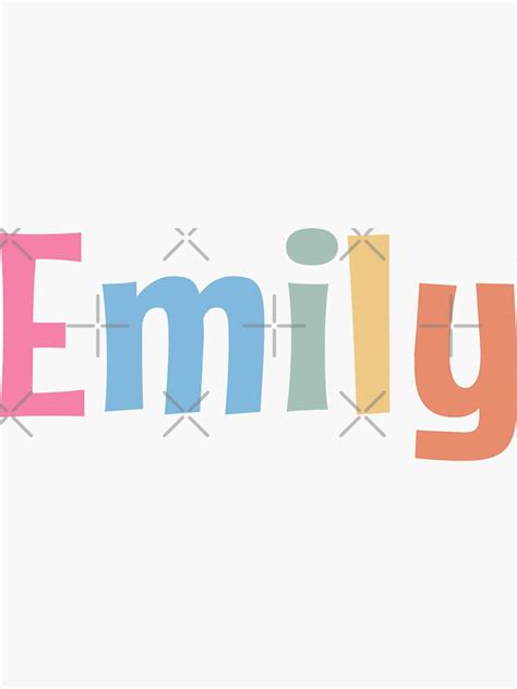 Emily Name Emily Sticker For Sale By Mooninspiration Redbubble