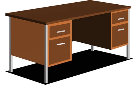 An Office Desk Clip Art At Vector Clip Art Online Royalty